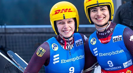 Europameisterinnen: Jessica Degenhardt und Cheyenne Rosenthal. / Foto: David Inderlied/dpa