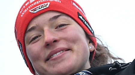 Nathalie Armbruster ist in Oberhof die beste deutsche Kombiniererin. / Foto: Hendrik Schmidt/dpa
