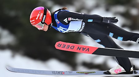 Nathalie Armbruster ist in Oberhof die beste deutsche Kombiniererin. / Foto: Hendrik Schmidt/dpa