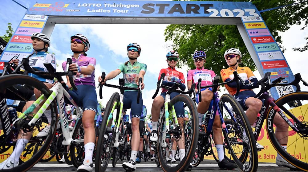 Die Thüringen-Rundfahrt der Frauen wurde 2025 aus finanziellen Gründen abgesagt. (Archivbild) / Foto: Martin Schutt/dpa