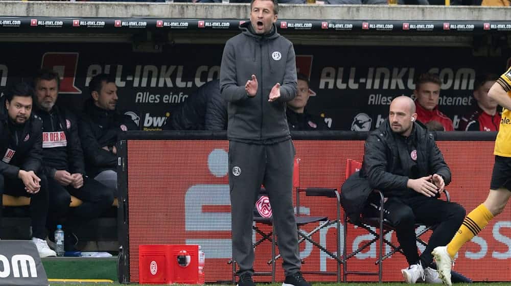 Christoph Dabrowski ist neuer Trainer beim FC Erzgebirge Aue. / Foto: Sebastian Kahnert/dpa