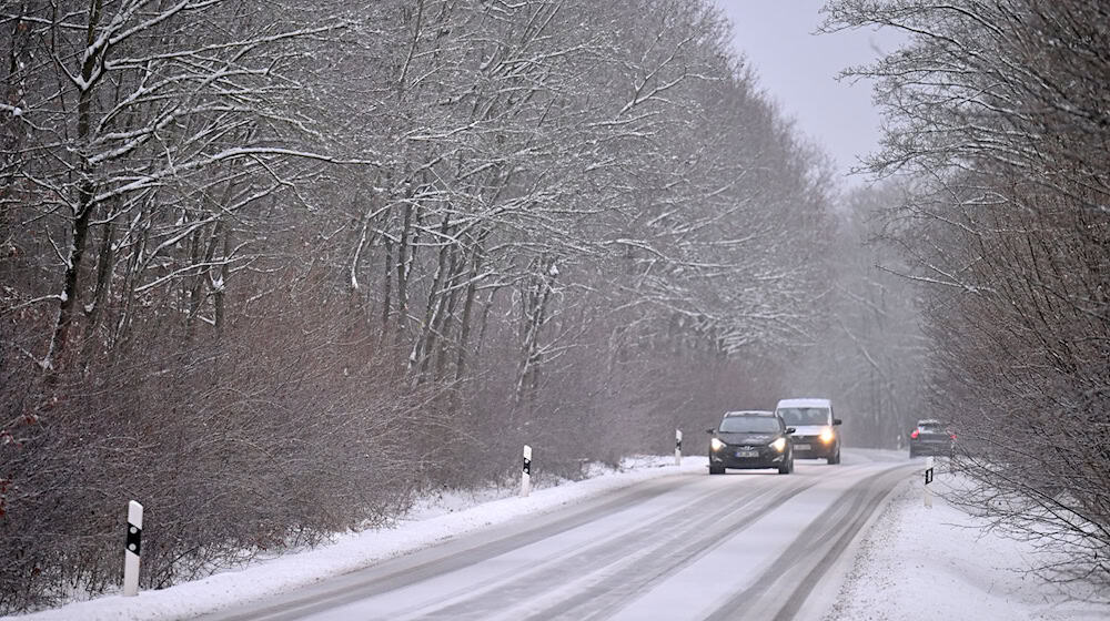 Schnee und Regen machen es Autofahrerinnen und Autofahrern schwer. (Archivbild) / Foto: Martin Schutt/dpa