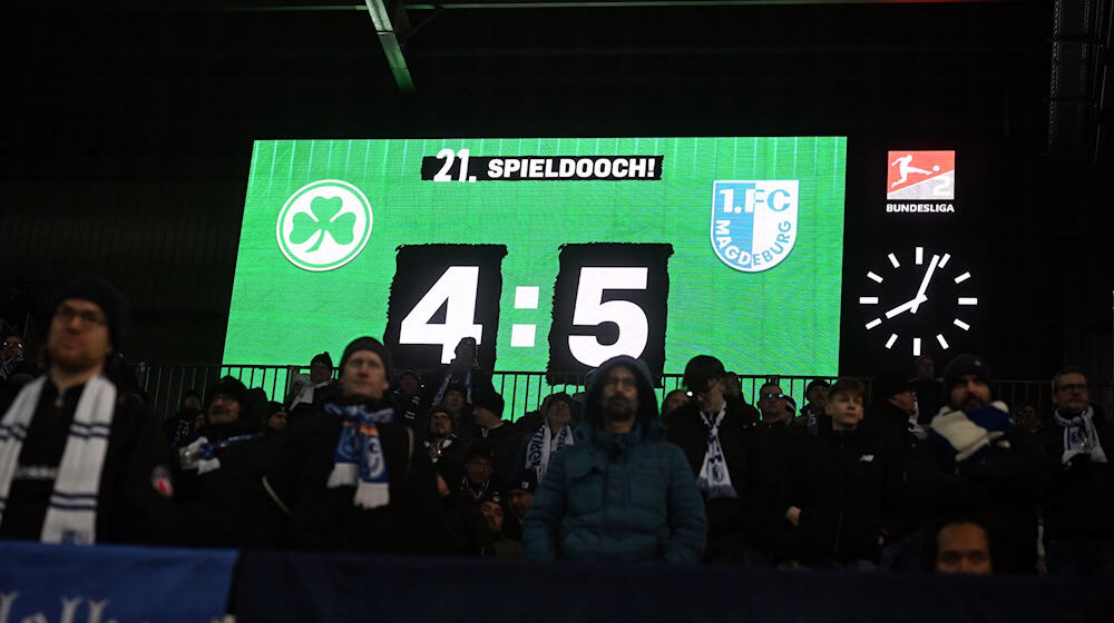 Zum zweiten Mal in der Saison trennen sich Fürth und Magdeburg 4:5 / Foto: Jens Niering/dpa