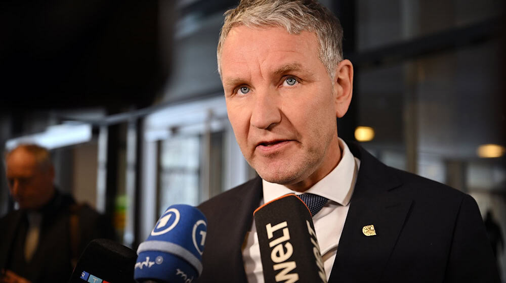 Thüringens AfD-Fraktionschef Björn Höcke im Thüringer Landtag.  / Foto: Martin Schutt/dpa