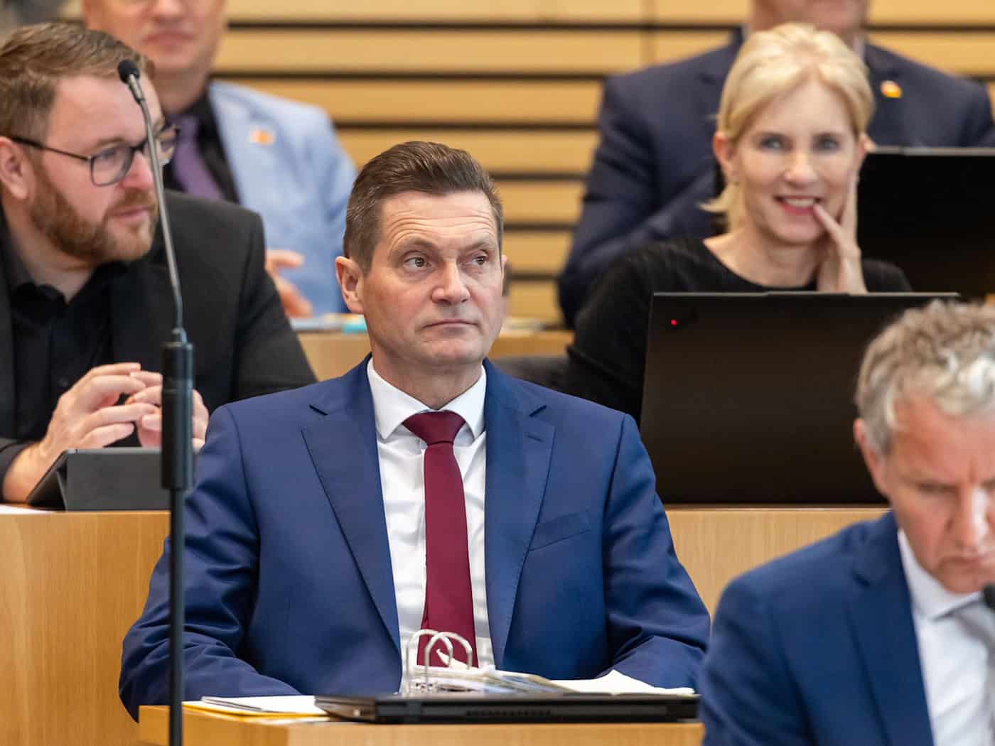 Knappe Entscheidung bei Vize-Präsidentenwahl im Landtag.  / Foto: Michael Reichel/dpa