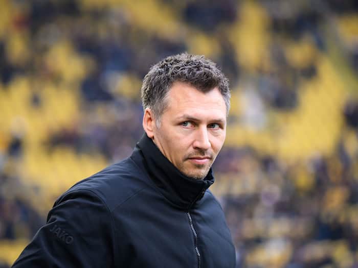 Sören Gonther formt am Dynamo-Kader. (Archivbild) / Foto: Robert Michael/dpa