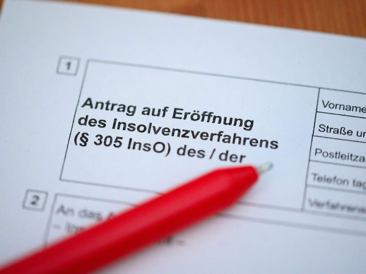 Die Thüringer Amtsgerichte entschieden 2025 über insgesamt 2.357 Insolvenzverfahren. (Symbolbild) / Foto: Jonas Walzberg/dpa