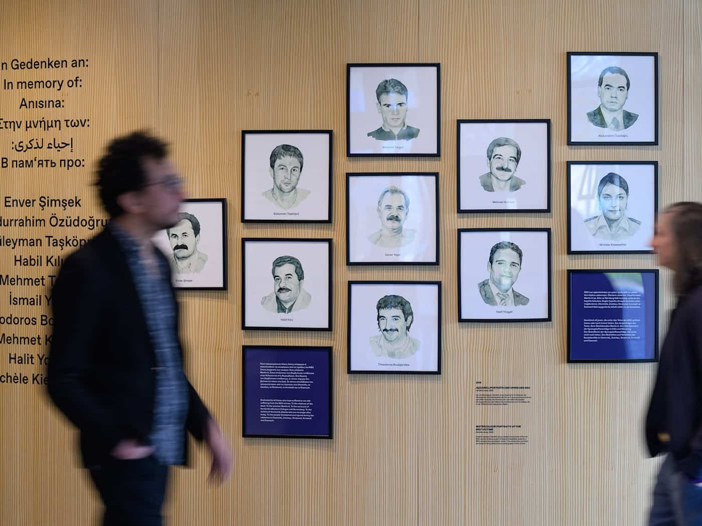 In einer Ausstellung erinnert das Chemnitzer Dokumentationszentrum an die zehn Mordopfer der rechtsextremen Terrorzelle NSU.  / Foto: Hendrik Schmidt/dpa