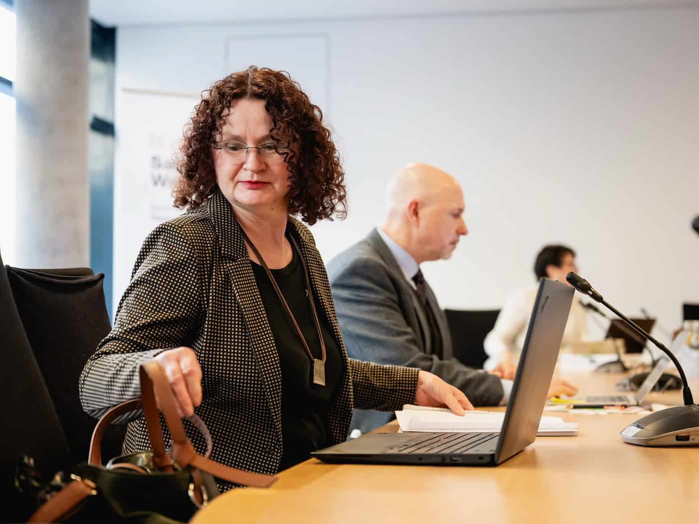 Sigrid Hupach ist die neue Vorsitzende der Thüringer BSW-Fraktion. (Archivbild) / Foto: Jacob Schröter/dpa