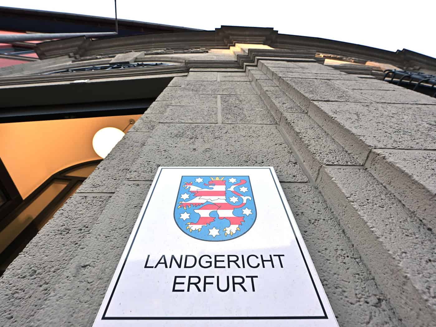 Am Landgericht Erfurt muss der erste Prozess gegen ein mutmaßliches 'Ndrangheta-Mitglied neu beginnen. (Archivbild)  / Foto: Martin Schutt/dpa