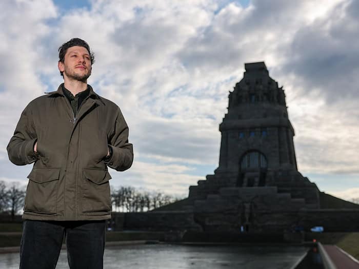 Crawford Matthews leitet seit Dezember das Völkerschlachtdenkmal. (Archivbild) / Foto: Jan Woitas/dpa