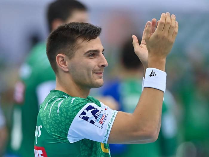Lucas Krzikalla verlässt Handball-Bundesligist Leipzig am Saisonende. (Archivbild) / Foto: Hendrik Schmidt/dpa-Zentralbild/ZB