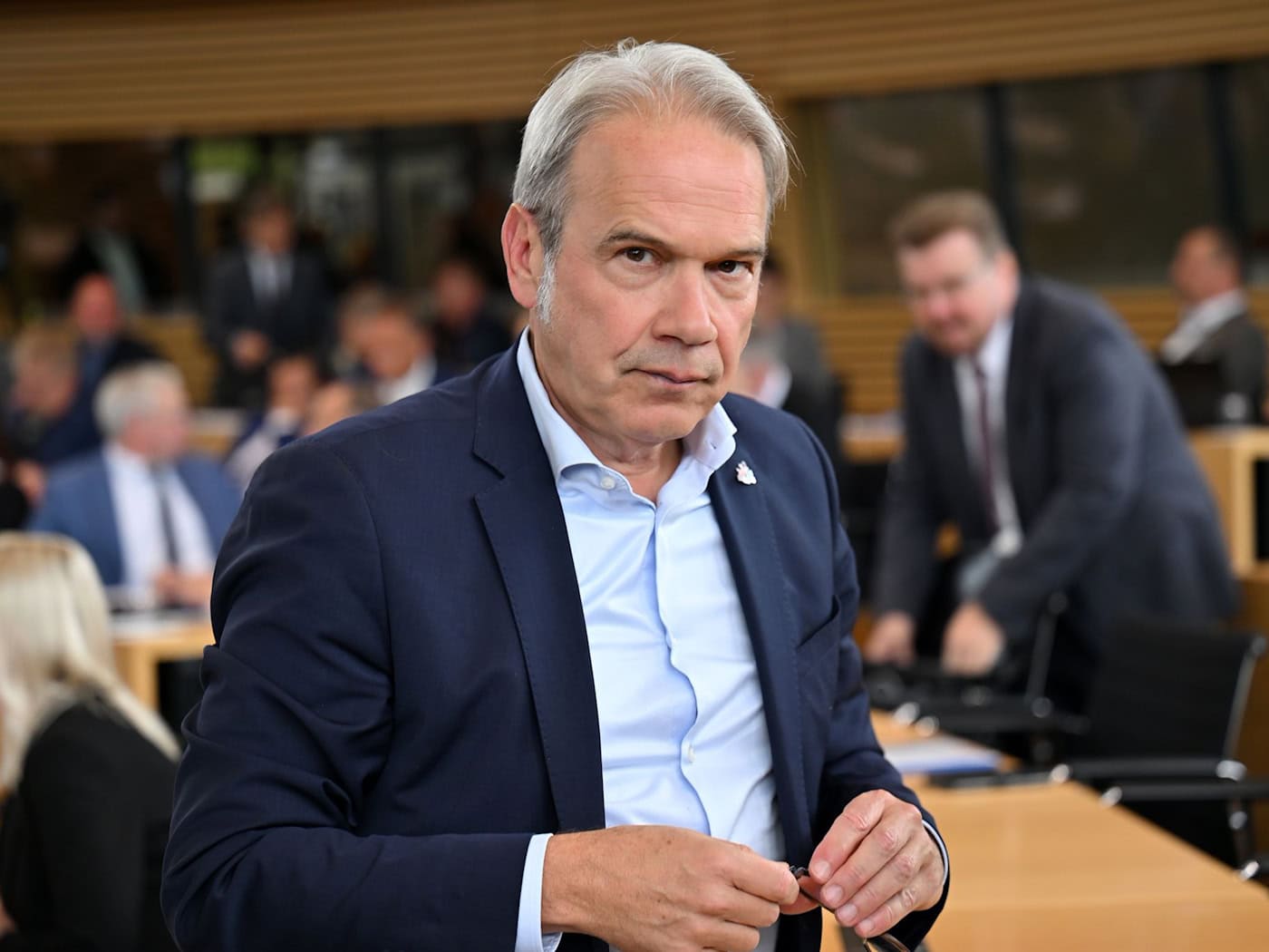 Thüringens Innenminister Georg Maier (SPD) sieht die Gefahr einer asymmetrischen Gegenreaktion des Irans auch auf Deutschland. (Archivbild) / Foto: Martin Schutt/dpa