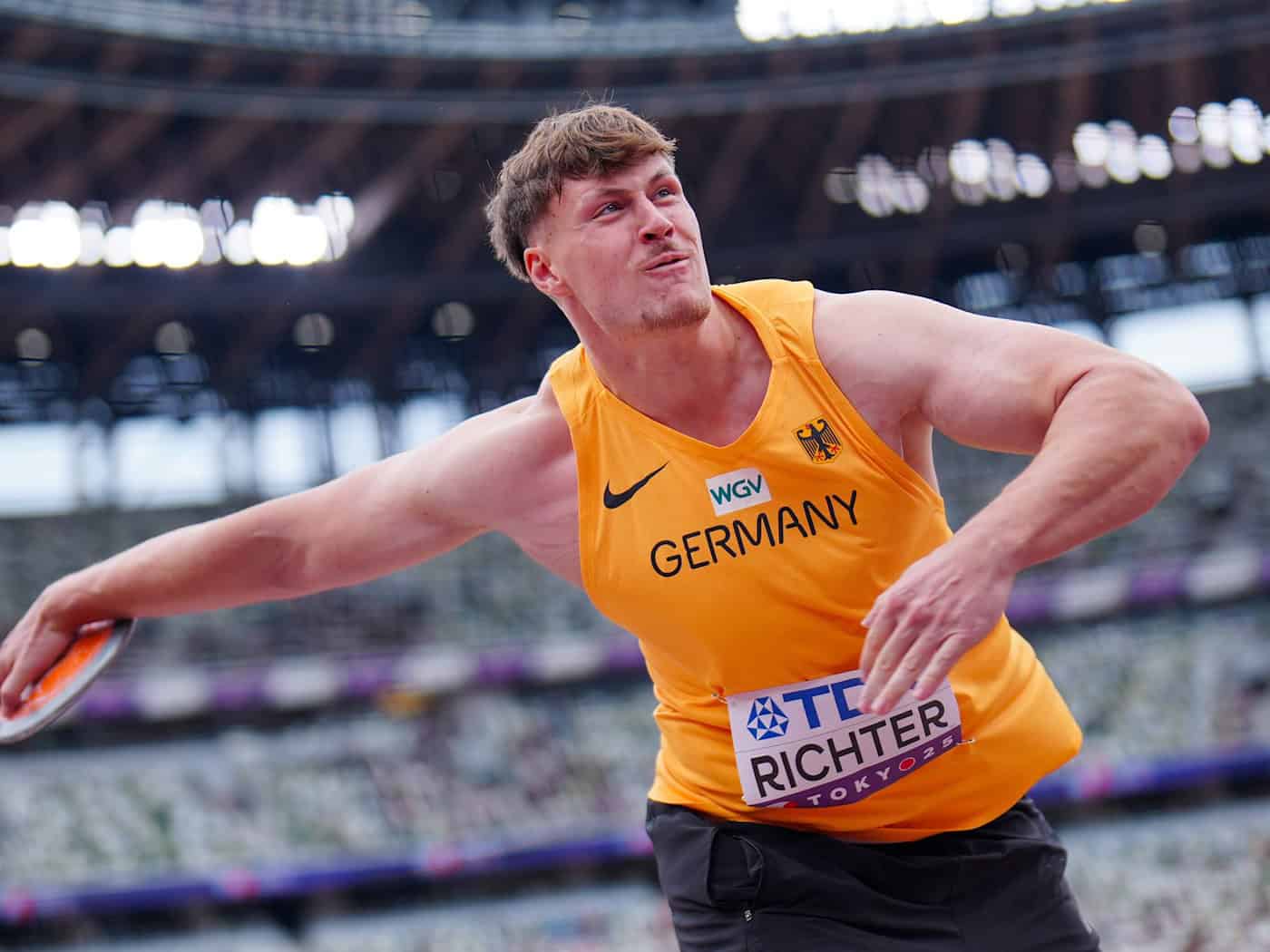 Steven Richter hat beim Golden Oval in Dresden ein Heimspiel. (Archivbild) / Foto: Michael Kappeler/dpa
