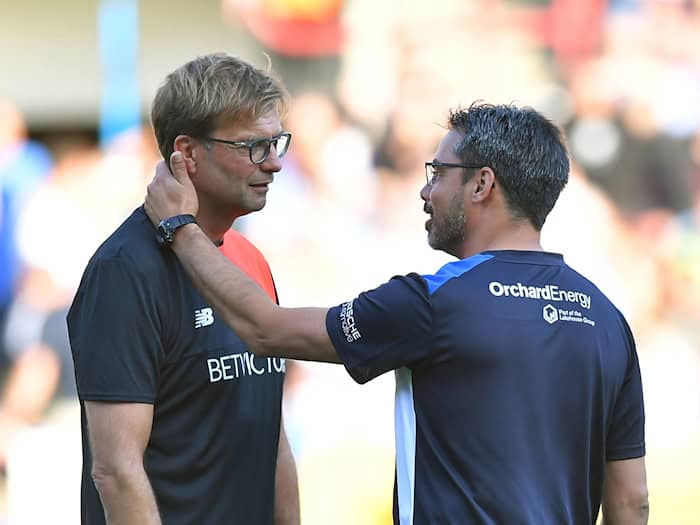 Enge Beziehung zu Jürgen Klopp: RB Leipzigs Nachwuchschef David Wagner (r). (Archivbild) / Foto: Dave Howarth/Press Association/dpa