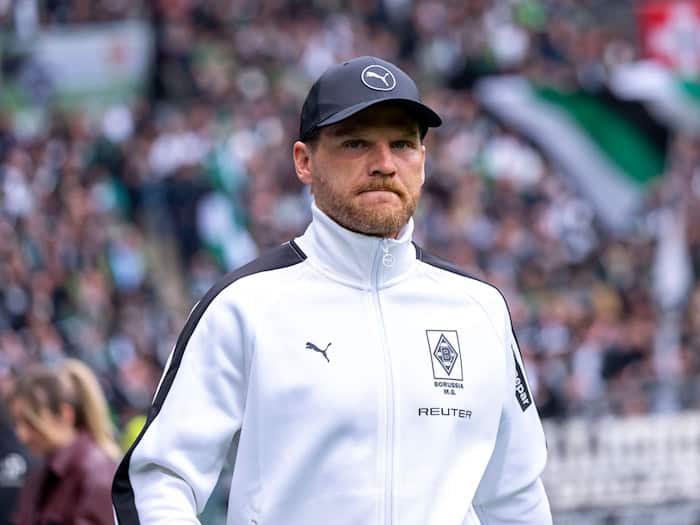 Trainer Eugen Polanski verzichtet auf Werbung für seine Zukunft bei Gladbach. (Archivbild)  / Foto: David Inderlied/dpa