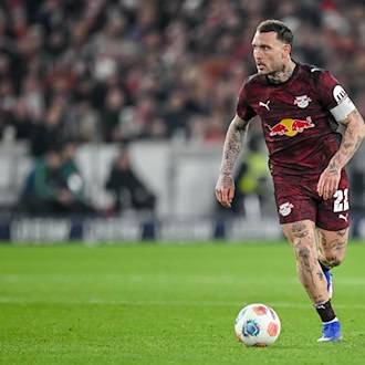 Comeback in Leverkusen: Leipzig kann wieder auf Kapitän Raum setzen. (Archivbild) / Foto: Harry Langer/dpa