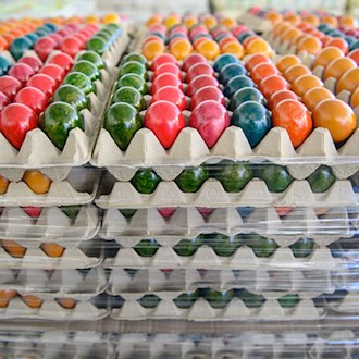 Millionen von Eiern haben die Hennen in Thüringens Betriebe im vergangenen Jahr gelegt. (Symbolbild)  / Foto: Klaus-Dietmar Gabbert/dpa