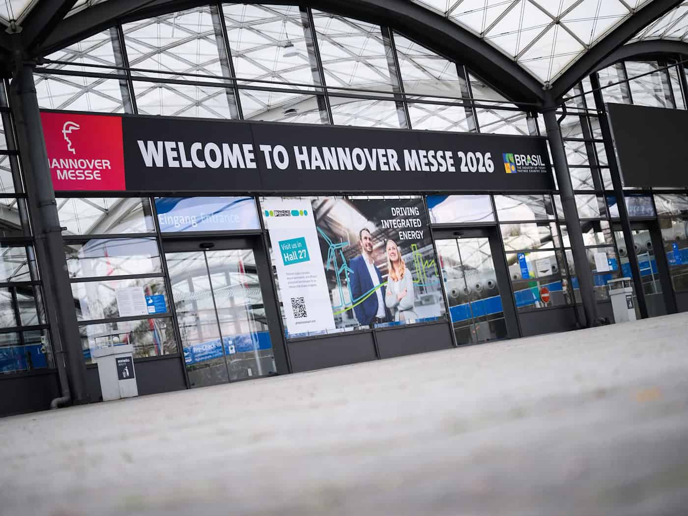Auf der diesjährigen Hannover Messe präsentiert sich Thüringen mit 21 Ausstellern und zwei Gemeinschaftsständen. / Foto: Julian Stratenschulte/dpa