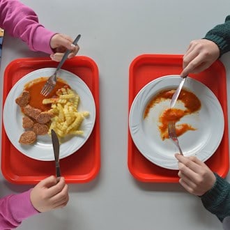 In den Landkreisen Eichsfeld, Gotha, Greiz und Schmalkalden-Meiningen wird das Schulessen bereits durch die Kommunen bezuschusst. (Symbolbild) / Foto: Ralf Hirschberger/dpa-Zentralbild/dpa