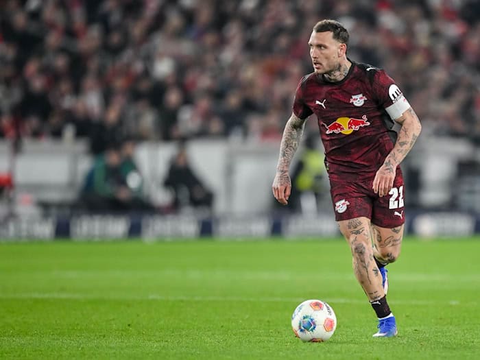 Letztes Heimspiel der Saison: Leipzigs Kapitän David Raum ist wieder fit. (Archivbild) / Foto: Harry Langer/dpa