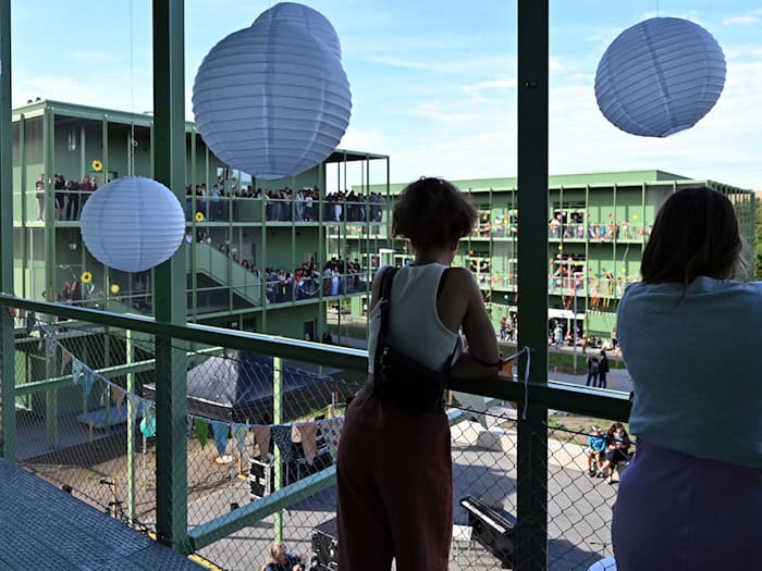 Auch im 2025 eingeweihten Neubau der «Jenaplanschule Weimar» sind Führungen geplant. (Archivbild) / Foto: Martin Schutt/dpa