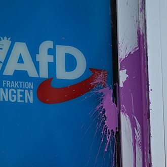 92 Angriffe auf Abgeordnetenbüros in Thüringen
