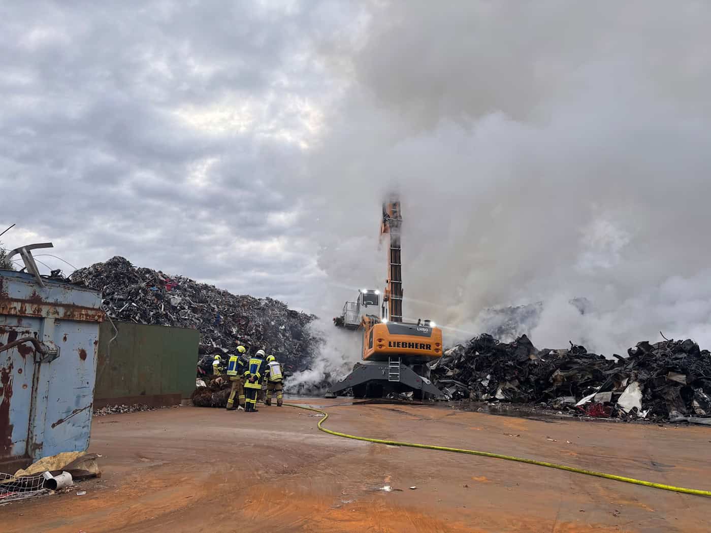 Brand auf Recyclinghof im Landkreis Saalfeld-Rudolstadt