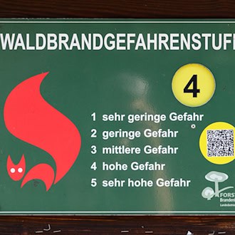 Waldbrandgefahr in Thüringen steigt – sieben Gebiete auf Warnstufe 4