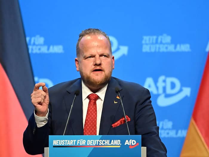 Neues Mitglied im AfD-Bundesvorstand ist Sven Tritschler aus Nordrhein-Westfalen.  / Foto: Katharina Kausche/dpa