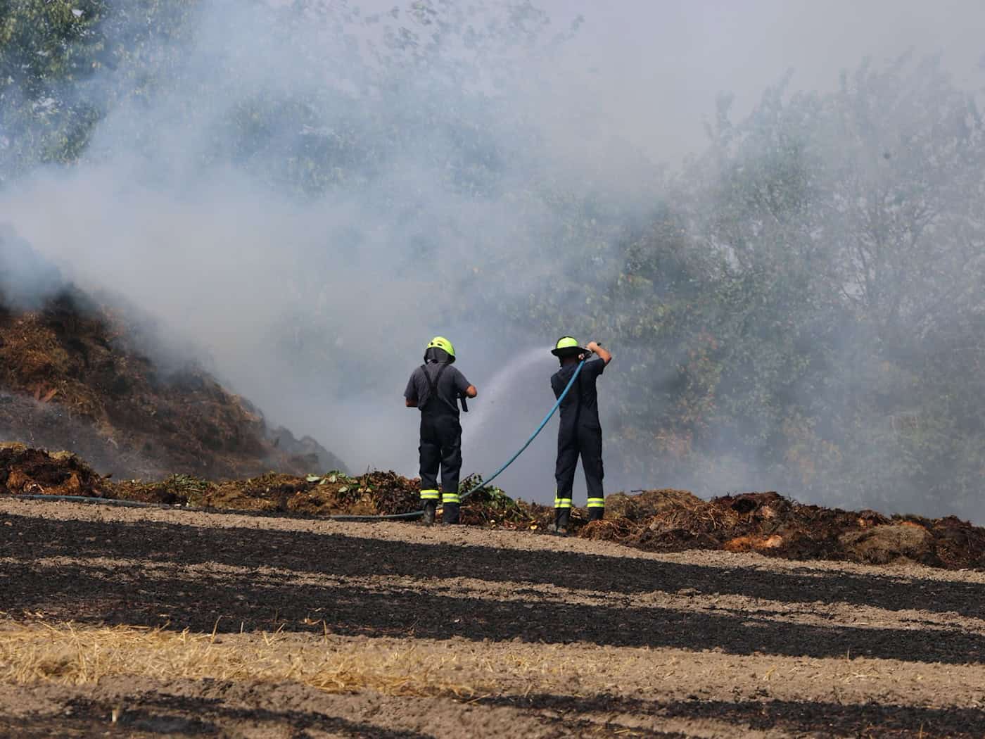 Feldbrand im Landkreis Greiz - Zwei Verletzte