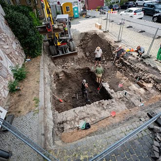 Erfurt: Mauerreste des mittelalterlichen jüdischen Tanzhauses bei Grabungen freigelegt