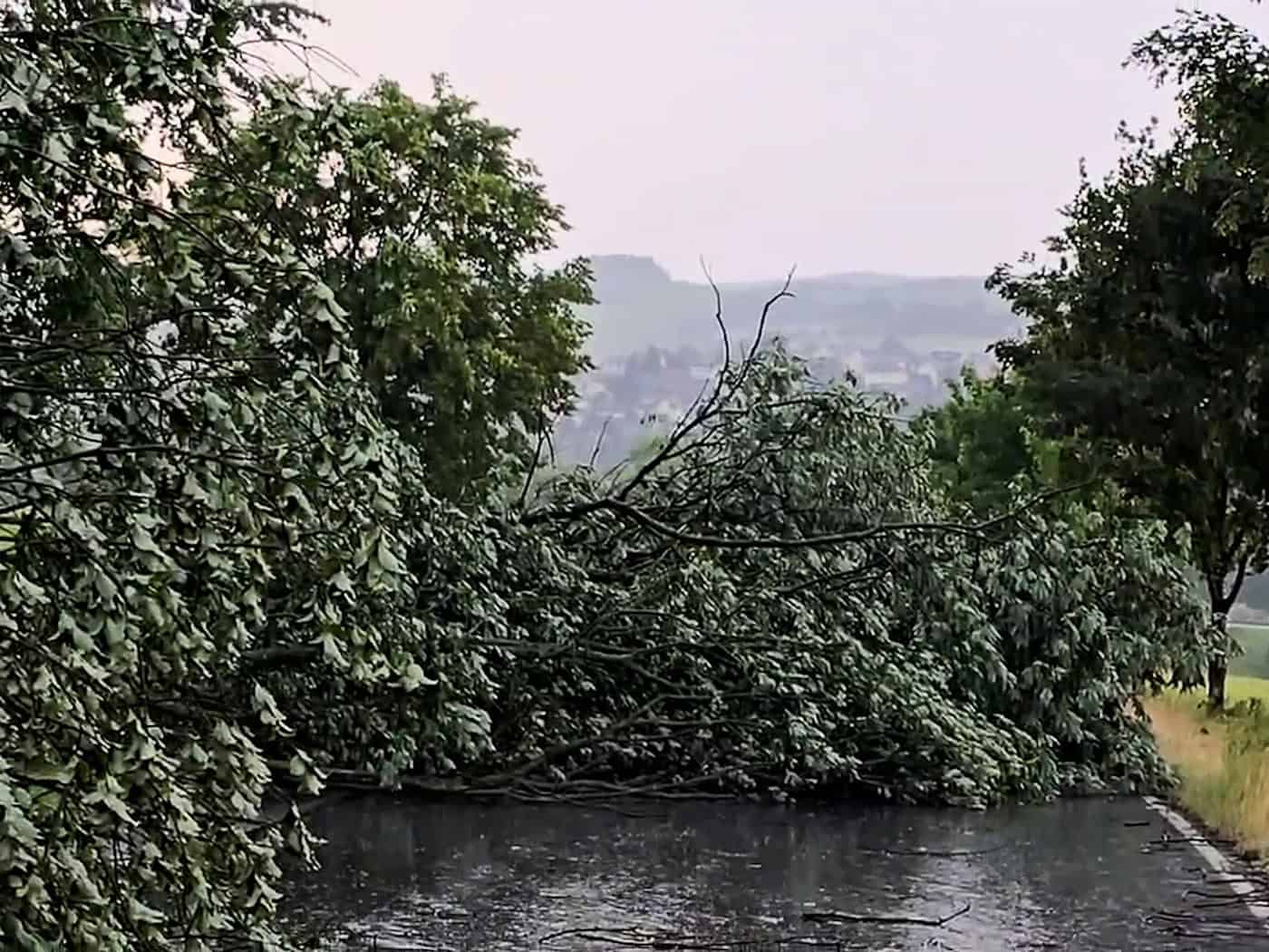 Unwetter verursacht starke Schäden im Weimarer Land