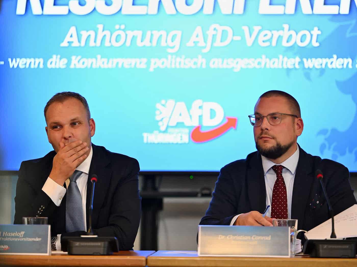 Öffentliche Anhörung in Thüringen: Debatte um ein AfD-Parteiverbot