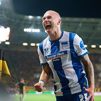 Hertha verteidigt Spitze: 2:1-Sieg in Dresden – Thorsteinsson trifft doppelt