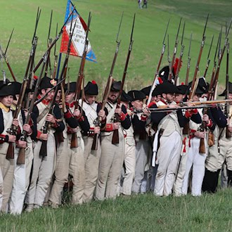 Schlacht von Jena 1806 wird nachinszeniert