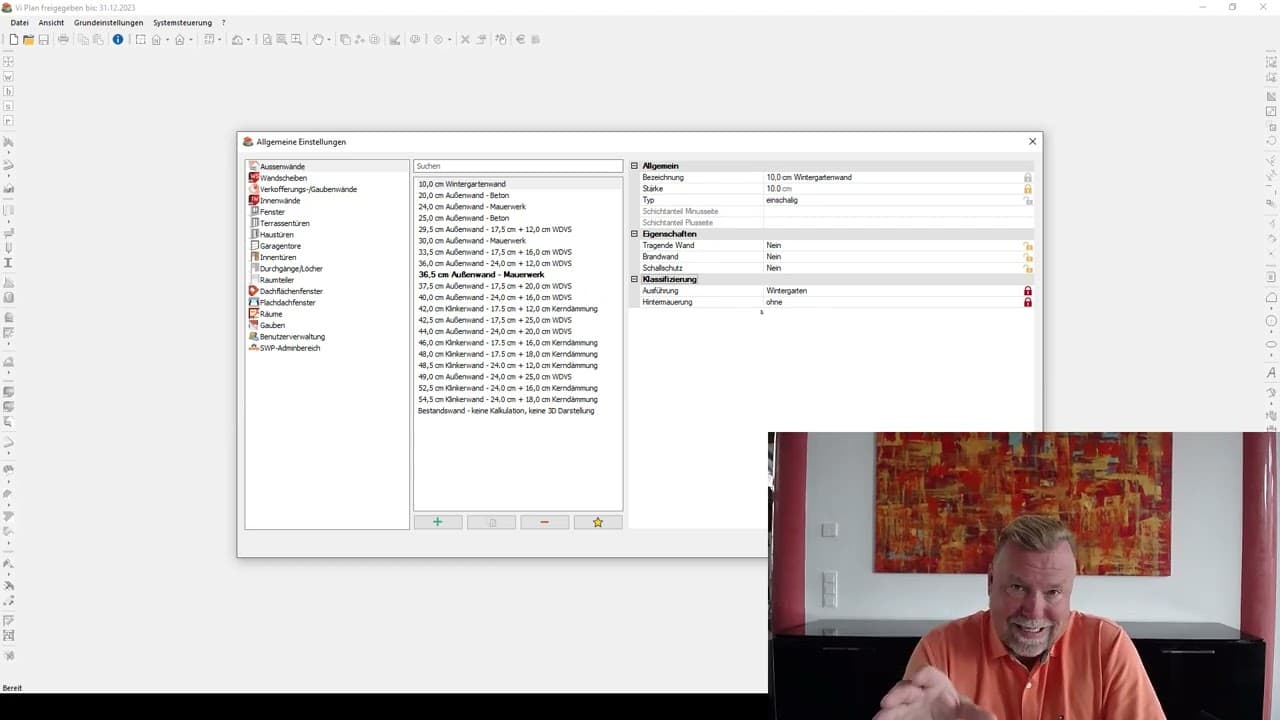 neue Planungs-DB für Massivbau ab Version 25 Teil 1