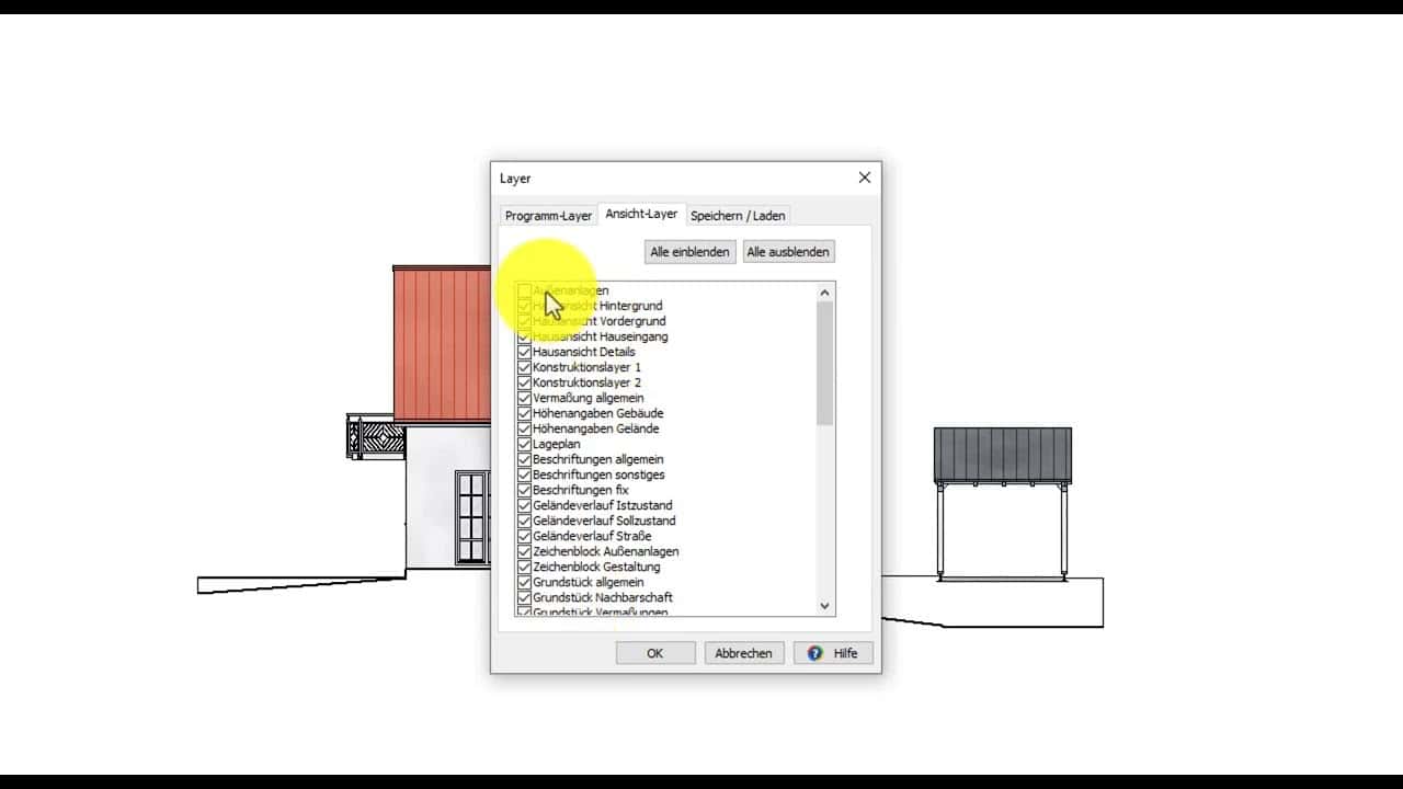 Vi - Ansichten Ansichtslayer