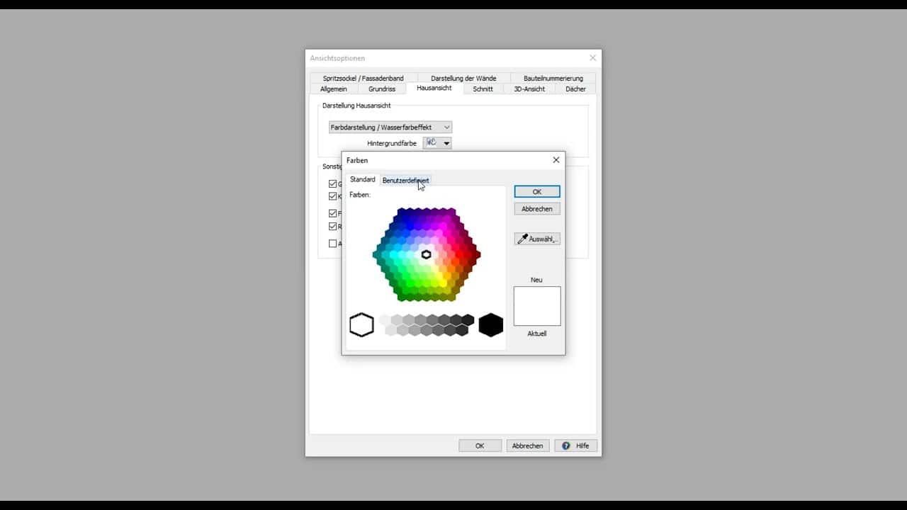 Vi - Grundeinstellungen Ansichtsoptionen Ansichten