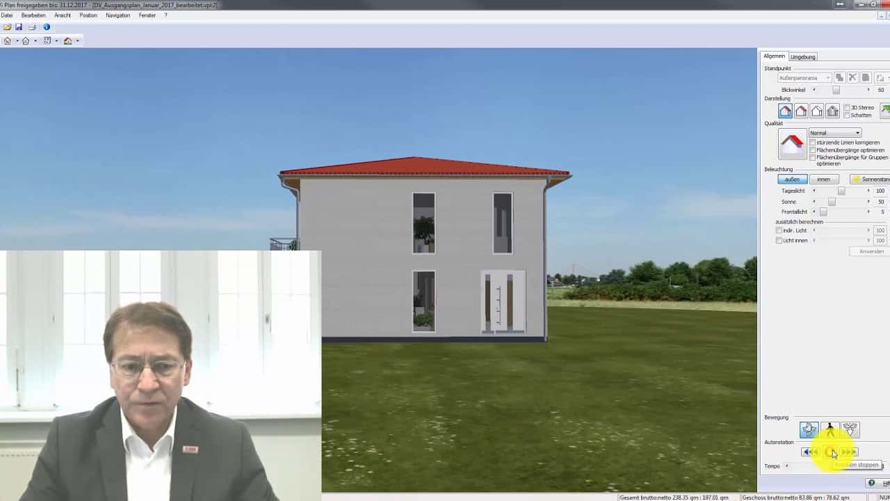 3D Standpunkt für Außenpanorama