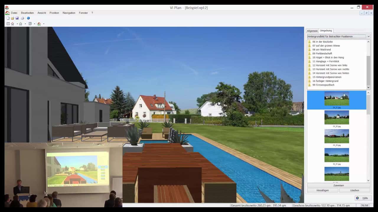 V20 3D Standpunkte, Panoramen + virtual reality