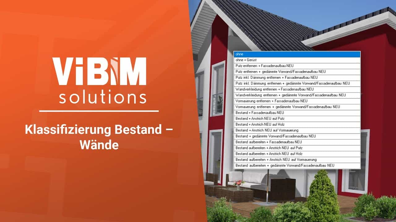 Vi BIM solutions - Klassifizierung Bestand - Wände - Teil 1