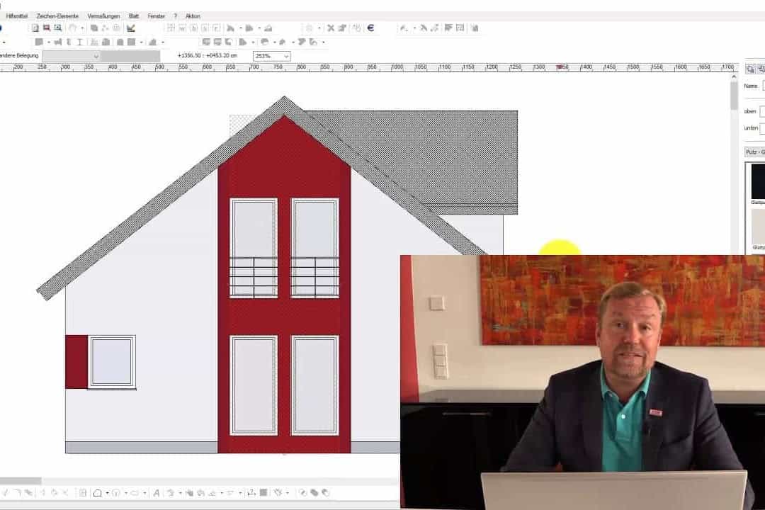 Fassadenteilflächen