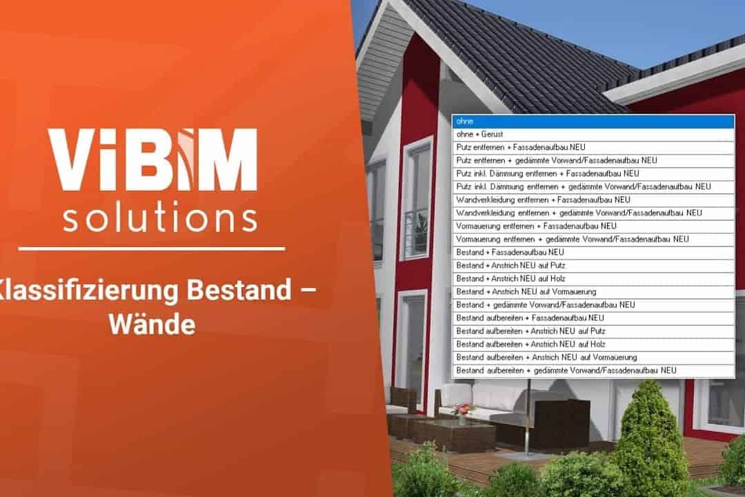 Bauen im Bestand - Klassifizierung Bestand - Wände + Räume