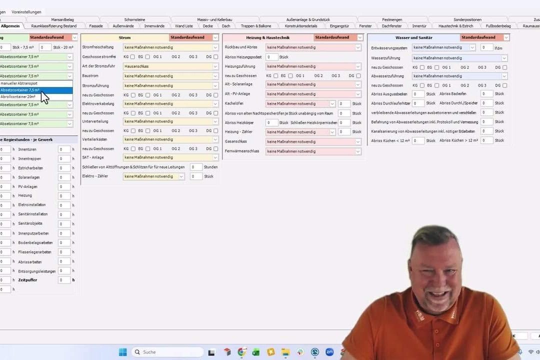 Sonderausstattung - Bauen im Bestand - Allgemein - Entsorgung 
