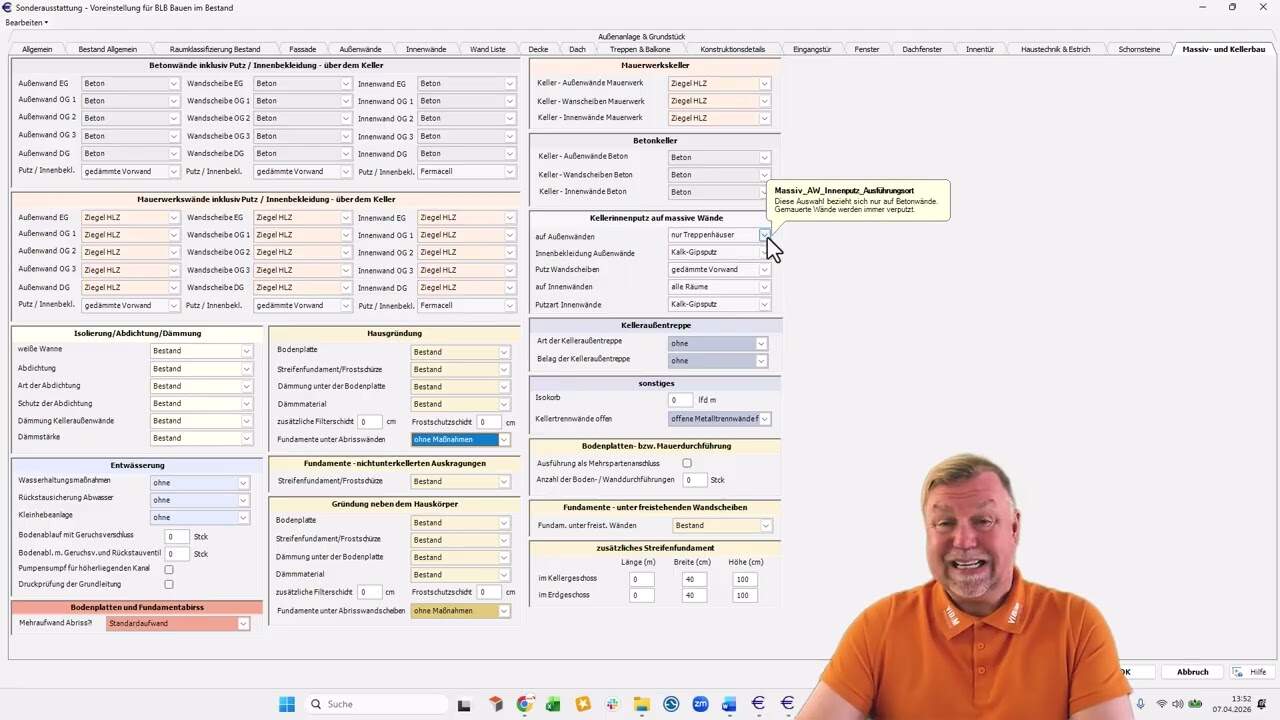 NEU Sonderausstattung Holzner - Massiv- und Kellerbau