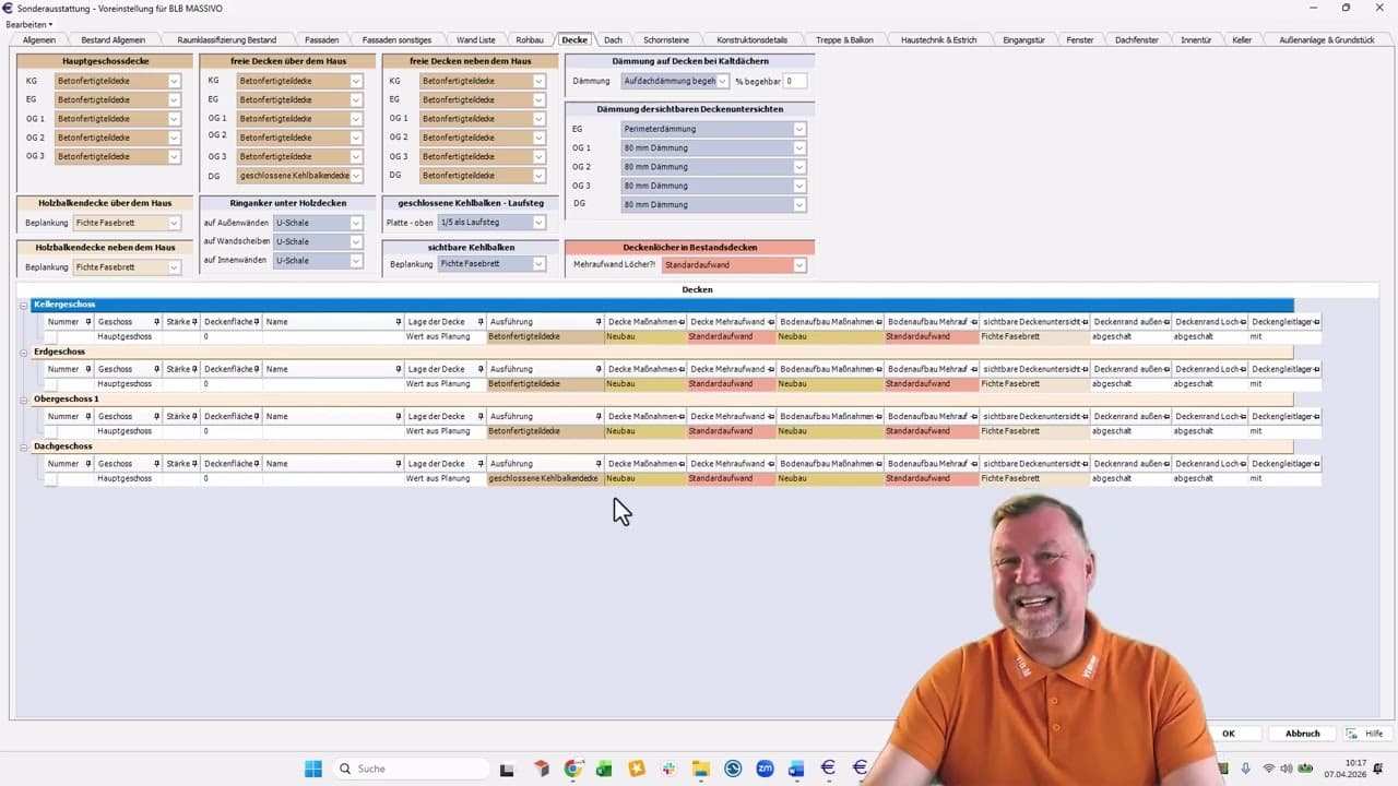 NEU Sonderausstattung Massivo - Decke Teil 1