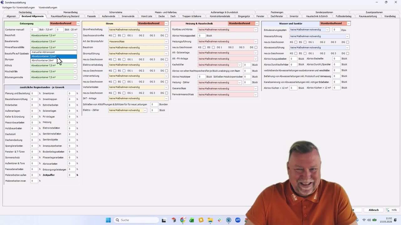 Sonderausstattung - Bauen im Bestand - Allgemein - Entsorgung Teil 1