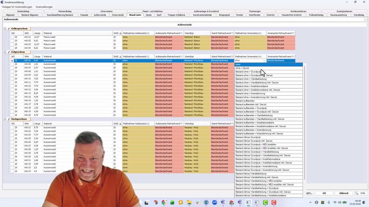 Sonderausstattung - Bauen im Bestand - Wandsteuerung Teil 3
