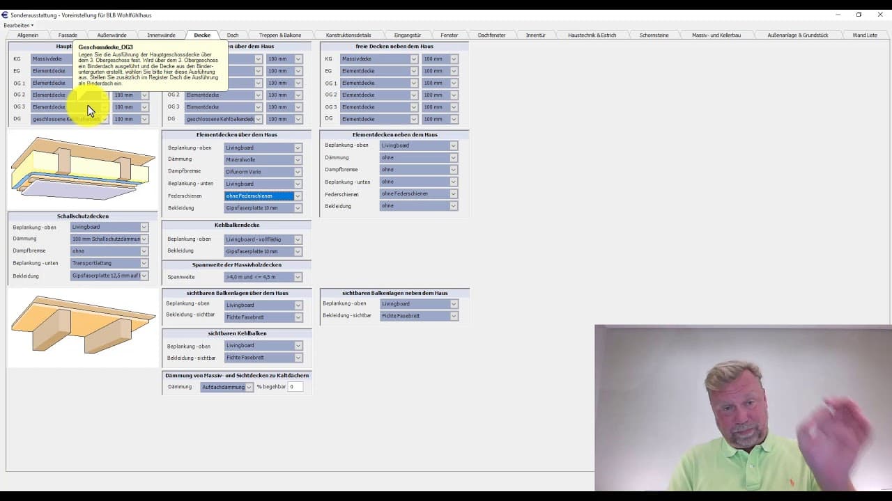 Sonderausstattung HOLZNER - Decken Teil 1
